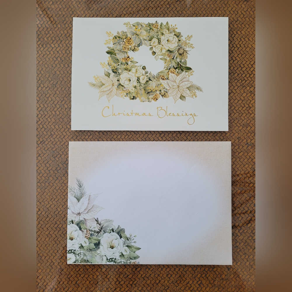 15/$22 Christmas Blessings Floral Cards